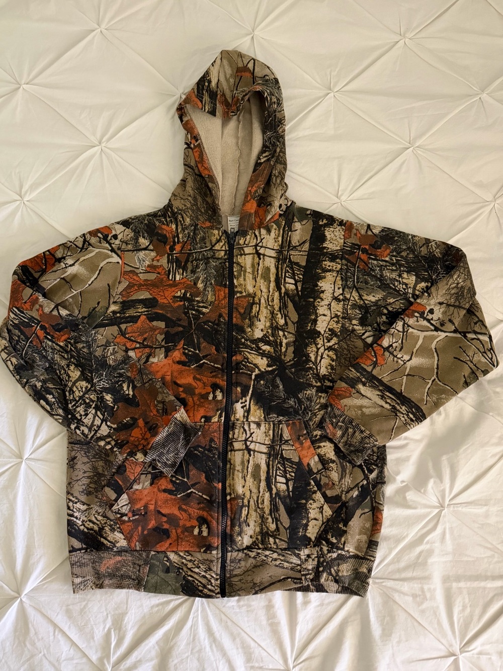 Camouflage Zip-Up Hoodie